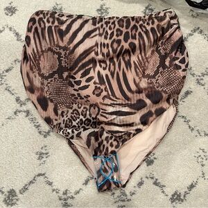 ASOS NEW with Tags. Animal Print High-Waisted Bikini Bottom Maternity. Size 10